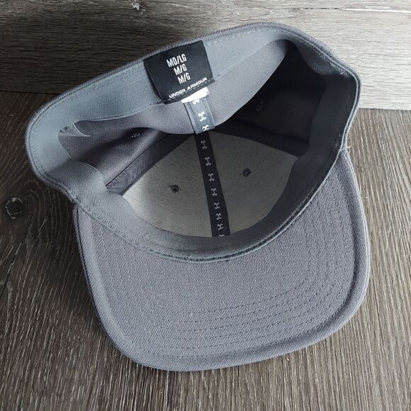 Under Armour Miami Hurricanes Gray Fitted Hat M/L - Picture 5 of 5